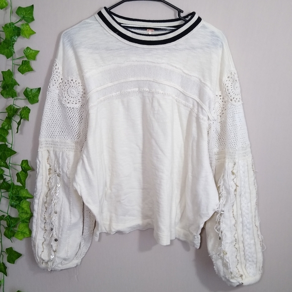Free People top medium oversized sleeves - Picture 5 of 8